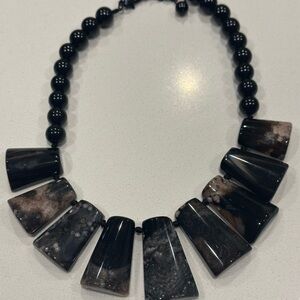 Chico's Black and Brown Statement Necklace